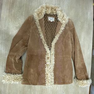 Faux Suede blazer style jacket